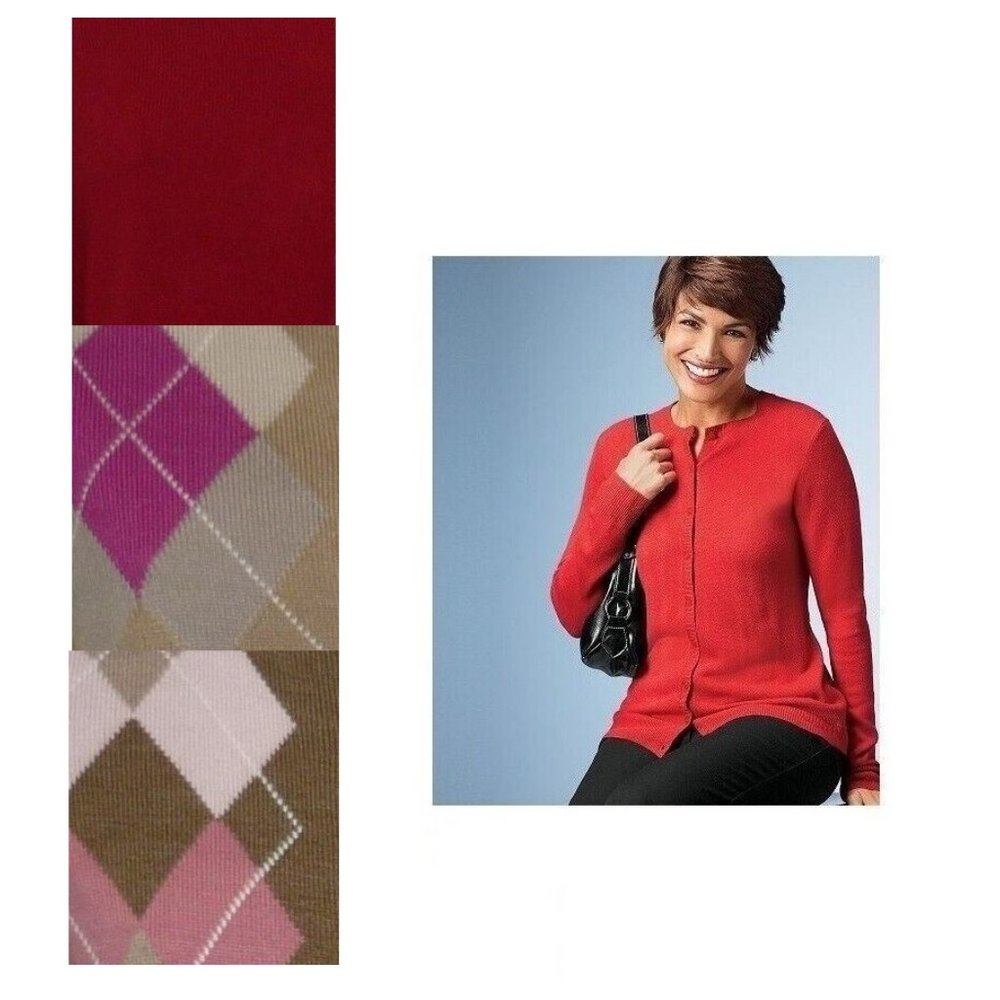 Women's Cardigan Sweater Croft & Barrow size XS, S, PS, PM, PL NEW